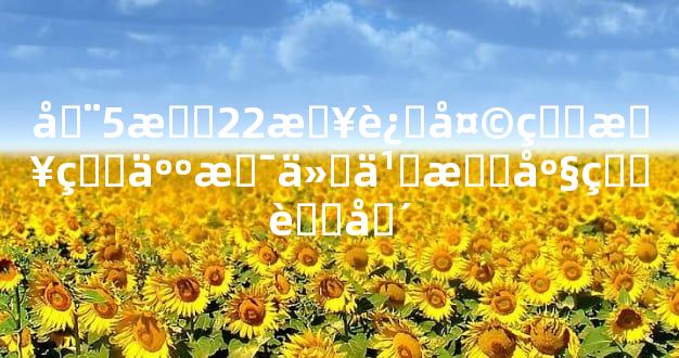 在5月22日这天生日的人是什么星座的范围