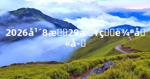2026年8月29日生辰八字